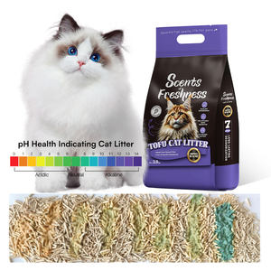 Top Selling Alta Qualidade Saúde Monitoramento <span class=keywords><strong>Tofu</strong></span> Cat Litter Desodorizador Cor Mudando Indicador de Saúde Partículas Odor Eliminando - Product Image 1