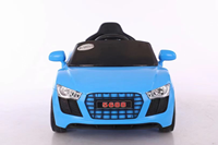 Voiture électrique pour enfants 6V avec siège en cuir, 4 roues, conduite confortable