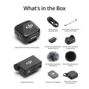 DJI Mic Mini 2 TX + 1 RX Clip On Wireless <b>Microphone</b> with Charging Case Noise Cancelling for Livestream - Product Image 4