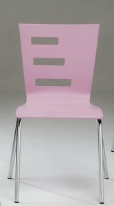 Modern <b>Dining</b> <b>Chair</b> with Chrome Legs <b>Stackable</b> Minimalist Design Home Furniture - Product Image 1