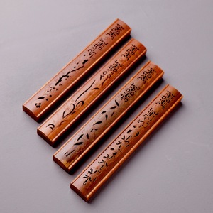 Bamboo Incense Burner Long Hollowed Out Hand Made For Home Religious Use Sandalwood Material - Product Image 1