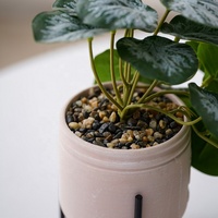 Pots à fleurs artificielles en céramique faits à la main en forme de lotus pour plantes d'intérieur, forme cylindrique, décoration pour la fête des mères et Noël