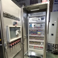 Gabinete de Distribución Eléctrica de Acero Inoxidable IP65 con Control PLC, Panel de Bajo Voltaje 50/60Hz para Automatización Industrial