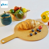 Holz faser Küchen geschirr Fabrik Großhandel Holz faser Pizza Board
