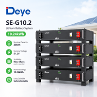 Batterie au lithium DEYE 10 kWh, batterie chinoise à basse tension 10,2 kWh, batterie Lifepo4 51,2 V 200 Ah, Deye SE-G10.2, usage domestique, bon prix