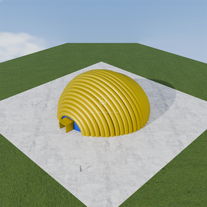 Tente <span class=keywords><strong>gonflable</strong></span> durable imperméable portative professionnelle de construction avec l'installation facile pour des structures de bâtiment d'entrepôt d'arche - Product Image 2