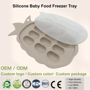 Bac <span class=keywords><strong>à</strong></span> glaçons en silicone pour aliments complémentaires pour bébé, bac <span class=keywords><strong>à</strong></span> sucettes, bac <span class=keywords><strong>à</strong></span> lait maternel pour préparation maison - Product Image 1