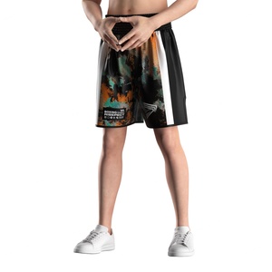 Shorts de boxe personnalisés avec une coupe professionnelle, tissu respirant, design confortable pour l'entraînement, la compétition et l'exercice quotidien - Product Image 2