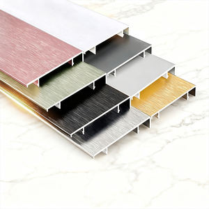 Perfil de Rodapié de Aluminio de Alta Calidad Directo de Fábrica, Negro, 8cm/10cm, Altura Personalizada, Decorativo, Metal Cepillado - Product Image 2