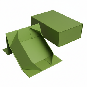 Recycled Material Magnetic Rigid Gift <b>Box</b> Laser <b>Silver</b> Logo Custom Large Size Packaging <b>Box</b> for Gifts - Product Image 1