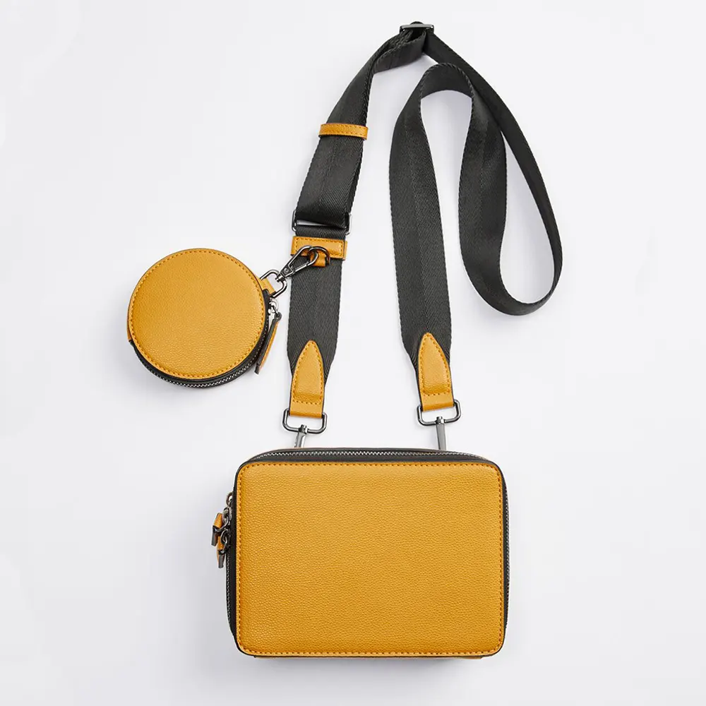 yellow messenger bag