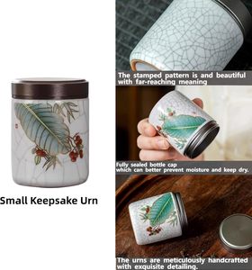 Mini-urnes funéraires <span class=keywords><strong>en</strong></span> céramique – Ensemble <span class=keywords><strong>de</strong></span> petites urnes commémoratives pour cendres d'animaux (chats, chiens) - Product Image 4