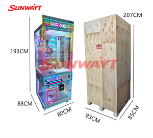 เครื่องเล่นเกมหยอดเหรียญราคาถูกในสวนสนุก เครื่องคีบตุ๊กตาแบบอาร์เคด พร้อมตัวรับเหรียญ - Product Image 3