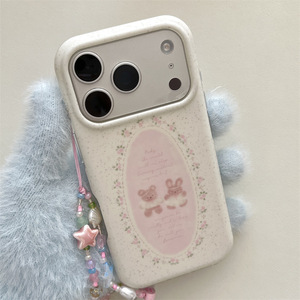เคสลายดอกไม้รูปหมีกระต่ายสองชั้น Sweet Splash สำหรับ iPhone 17 Pro Max 16 15 14 สำหรับสาวๆ - Product Image 4