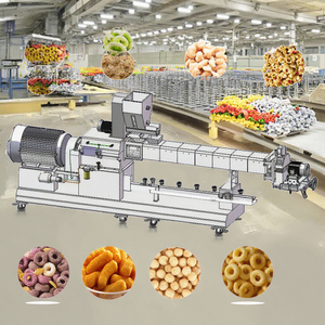 Línea automática de producción de alimentos para aperitivos inflados Extrusora de alimentos para aperitivos con núcleo de pellets - Product Image 1