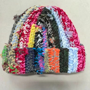 หมวกฮิปฮอปสำหรับผู้หญิงหมวกสีอบอุ่นหนาสำหรับเย็น - Product Image 2