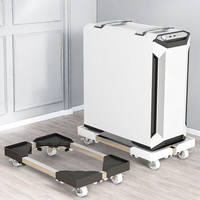 Support universel à roulettes pivotantes pour ordinateur de bureau à domicile, base mobile télescopique pour unité centrale, accessoire de rangement