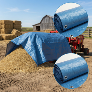 Premium Quality 100% <b>Waterproof</b> HDPE Coated <b>Heavy</b> <b>Duty</b> <b>Tarpaulin</b> Industrial & Agricultural Plastic Sheets - Product Image 3