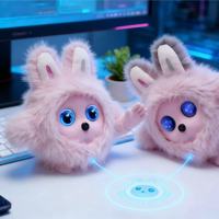 Robot de compagnie interactif pour enfants CBYD avec IA, recharge automatique, commande vocale via application, jouet pour chien bionique en fourrure, soutien émotionnel Wi-Fi