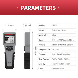 Testeur universel de liquide de frein 12V, outil de diagnostic précis de la qualité de l'huile, indicateur LED, stylo de test de liquide, test d'huile de frein automobile - Product Image 4