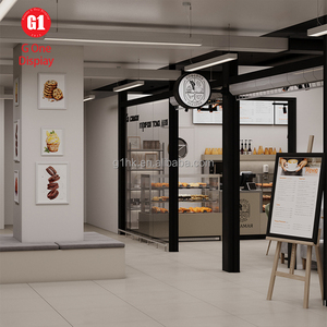 Mostrador de Exhibición para Panadería y Dulces en Centros Comerciales, Mostrador Personalizado para Exhibición de Pan, Mostrador para Té de Burbujas - Product Image 4