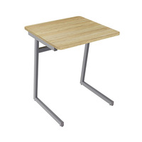 Bureau d'étudiant individuel au design moderne avec structure métallique durable