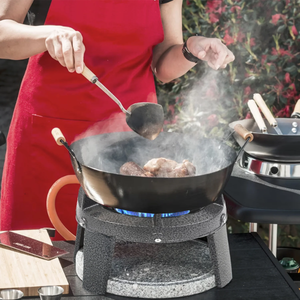 Réchaud à gaz en fonte robuste, brûleur unique GPL, cuisinière portable compacte, plaque de cuisson extérieure au propan haute performance - Product Image 6