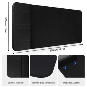 Không Dây Mới Sạc Chuột <span class=keywords><strong>Pad</strong></span> 15W Nhanh Chóng Có Thể Gập Lại Sạc Non-Slip Cao Su Cơ Sở Bàn Phím Máy Tính Mat Cho Văn Phòng Nhà - Product Image 5