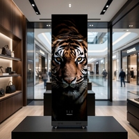 Afficheur LED portable réglable, écran publicitaire LED intérieur contrôlable par WIFI et USB