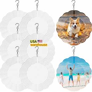 Molde para Sublimación de Molinillos de Viento, 8 Pulgadas, Envío Gratuito, Molinillos de Viento de Aluminio de Doble Cara para Sublimación - Product Image 1