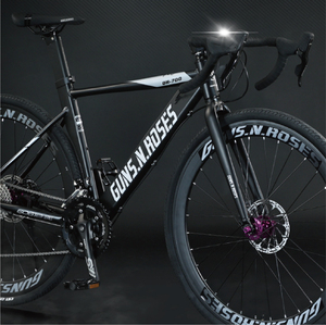 Bici da Corsa A34 Factory Breaking Wind 700C in Lega di Alluminio con Manubrio Curvo e Linea Cavi Nascosta, Freno a Disco Idraulico Integrato - Product Image 5