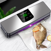 Volledig automatische huishoudelijke vacuümverpakker met krachtige zuigkracht, vacuümverpakkingsmachine voor vlees, fruit, groenten en kaas