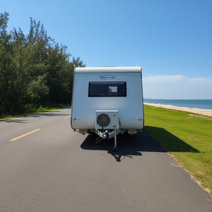 Remolques de Viaje Modernos y Ligeros de Aluminio para RVs, Remolques de Doble Eje para Campamentos, <span class=keywords><strong>Caravanas</strong></span> para Campamentos al Aire Libre con Cocina y Baño - Product Image 1