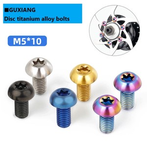Titan xe đạp vít m5x10mm xe đạp phanh đĩa rotor Bolt Torx T25 đầu đầy màu sắc iso7380 bên trong mận đầu hình bán nguyệt đầu Bolt - Product Image 3