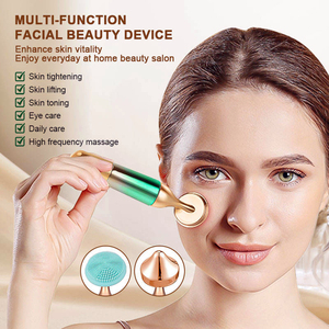 Dispositivo Ultrasonico 3 in 1 per Occhi e Viso, Spazzola per Pulizia del Viso, Massaggiatore ad Alta Frequenza per Lifting e Rassodamento della Pelle, Impermeabile - Product Image 4