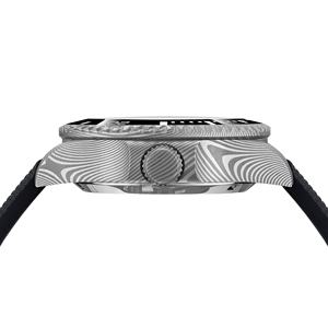 남성용 오토매틱 다마스쿠스 스틸 딥 씨 다이빙 손목시계, 메커니즘 무브먼트 사파이어 베젤 슈퍼루미노바 - Product Image 3