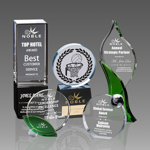 Noble personalizado <span class=keywords><strong>Green</strong></span> Crystal <span class=keywords><strong>Globe</strong></span> Awards elegante esfera trofeo de reconocimiento - Product Image 2