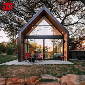 كوخ جاهز على شكل حرف A، منازل صغيرة للعطلات، إيجارات Airbnb، وحدات سكنية بسقف مثلث، منزل خشبي، فندق، فيلا بإطار فولاذي - Product Image 1
