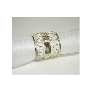 Fancy Modern Brass Square Shape Semi Square Fancy Napkin <b>Ring</b> <b>Cheap</b> Wholesale Price Fancy Hot Sale Semi Square Gold Napkin <b>Ring</b> - Product Image 2