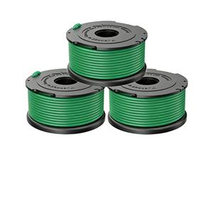3pack SF-080-BKP Trimmer Head Replacement Trimmer Spool Nylon Line 2.0mm Green 20FT/6.1M Spool Cover <b>Set</b> BLACK DECKER <b>Weed</b> Eater - Product Image 1