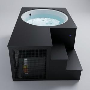 Vasca Integrata in Acrilico per Bagno Ghiacciato <span class=keywords><strong>con</strong></span> Chiller da 1HP e Scala, Lussuosa Vasca per Bagno di Ghiaccio per Hotel Moderni e Spa all'Aperto - Product Image 3