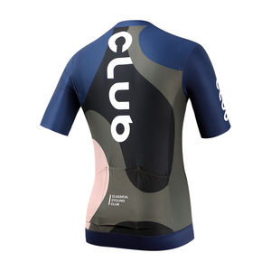 Camiseta de <span class=keywords><strong>ciclismo</strong></span> de <span class=keywords><strong>carretera</strong></span> de manga corta transpirable de verano de diseño OEM de fábrica, Camiseta deportiva Anti-UV para montar en bicicleta - Product Image 3