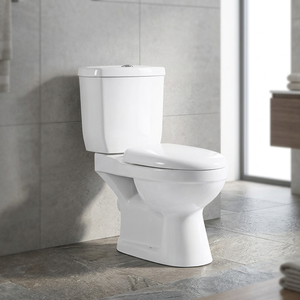 โถสุขภัณฑ์แบบสองชิ้นราคาประหยัด พร้อมฝารองนั่ง - Product Image 5