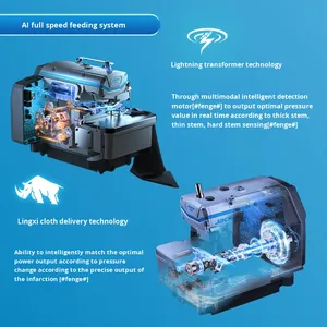 Máquina <span class=keywords><strong>de</strong></span> <span class=keywords><strong>Coser</strong></span> Overlock Totalmente Automática Jack C7, Nuevo Modelo, Cuatro Hilos, Cinco Hilos, <span class=keywords><strong>Industrial</strong></span>, Doméstica, Computarizada, con Motor - Product Image 3