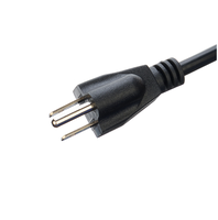 KABEL DAYA QUANWEI 3X2.5/3X1.5/3X0.75 AC 110V 220V 240V USA untuk Komputer dan Peralatan Rumah Tangga, Panjang 25m, Ujung Jantan IEC