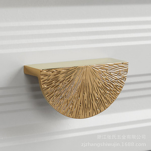 Gagang palu linier kuningan mewah, gagang furnitur mewah emas cerah untuk kamar tidur, kamar mandi, Lemari pintu - Product Image 4