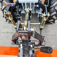 Livraison Gratuite Mini Tracteur 18 CV Certifié CE 4x4 Autoporté avec Boîte de Vitesses à 3 Rapports, Pompe et Roulement pour Usage Agricole