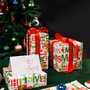 2024 Manufacturer Hot Selling Custom 80g <b>Wrapping</b> <b>Paper</b> 43*300 cm <b>Christmas</b> Decoration Gift <b>Wrapping</b> <b>Paper</b> - Product Image 3