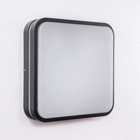 Applique murale LED moderne en aluminium moulé sous pression pour balcon et jardin, noire et blanche, étanche, extérieure, avec douille E27 et garantie de 2 ans