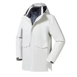 2024 High Quality Winter Work 3 In 1 Windproof Waterproof Windbreaker Fleece Jacket Personalized For Men